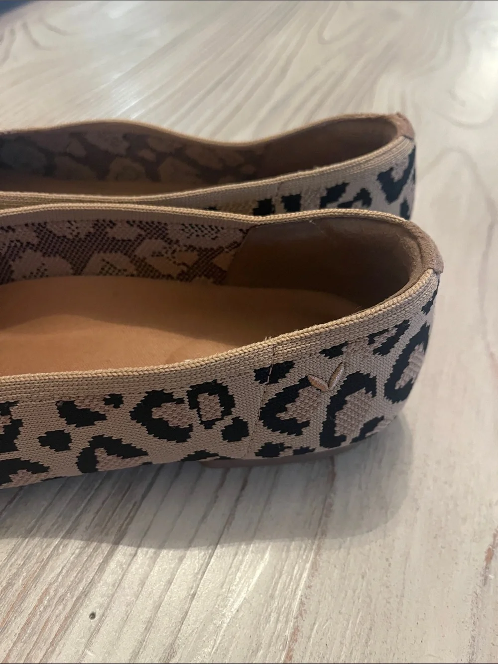 Vivaia Leopard Print Ballet Flats square toe size US 9.5 EU 40 - Picture 10 of 11